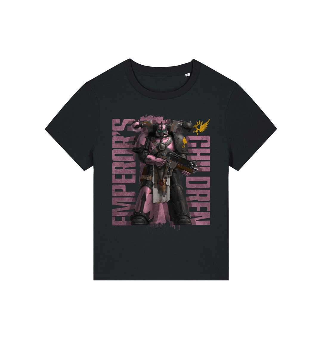 Black Printed T-shirt Front